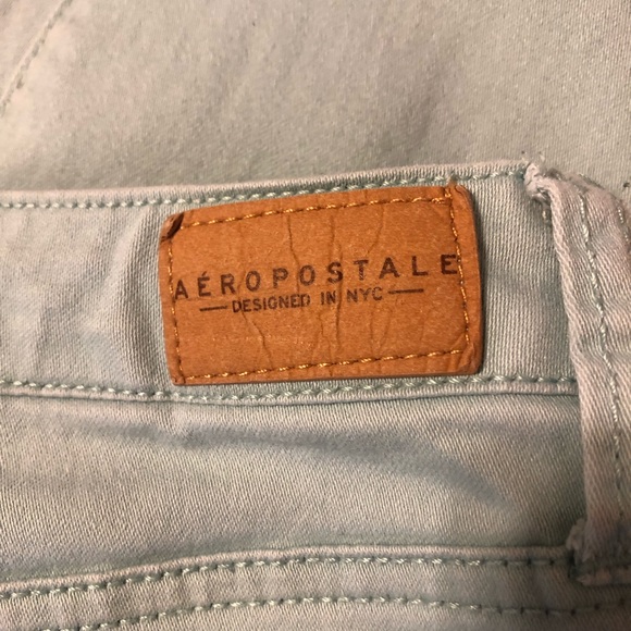 Aeropostale high waisted ankle jegging mint green size 2 regular - Picture 6 of 10